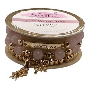 “Live With Love” - Genuine Rose Quartz